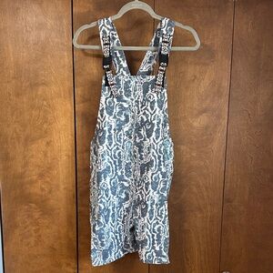Kavu Blue White Patterned Overalls